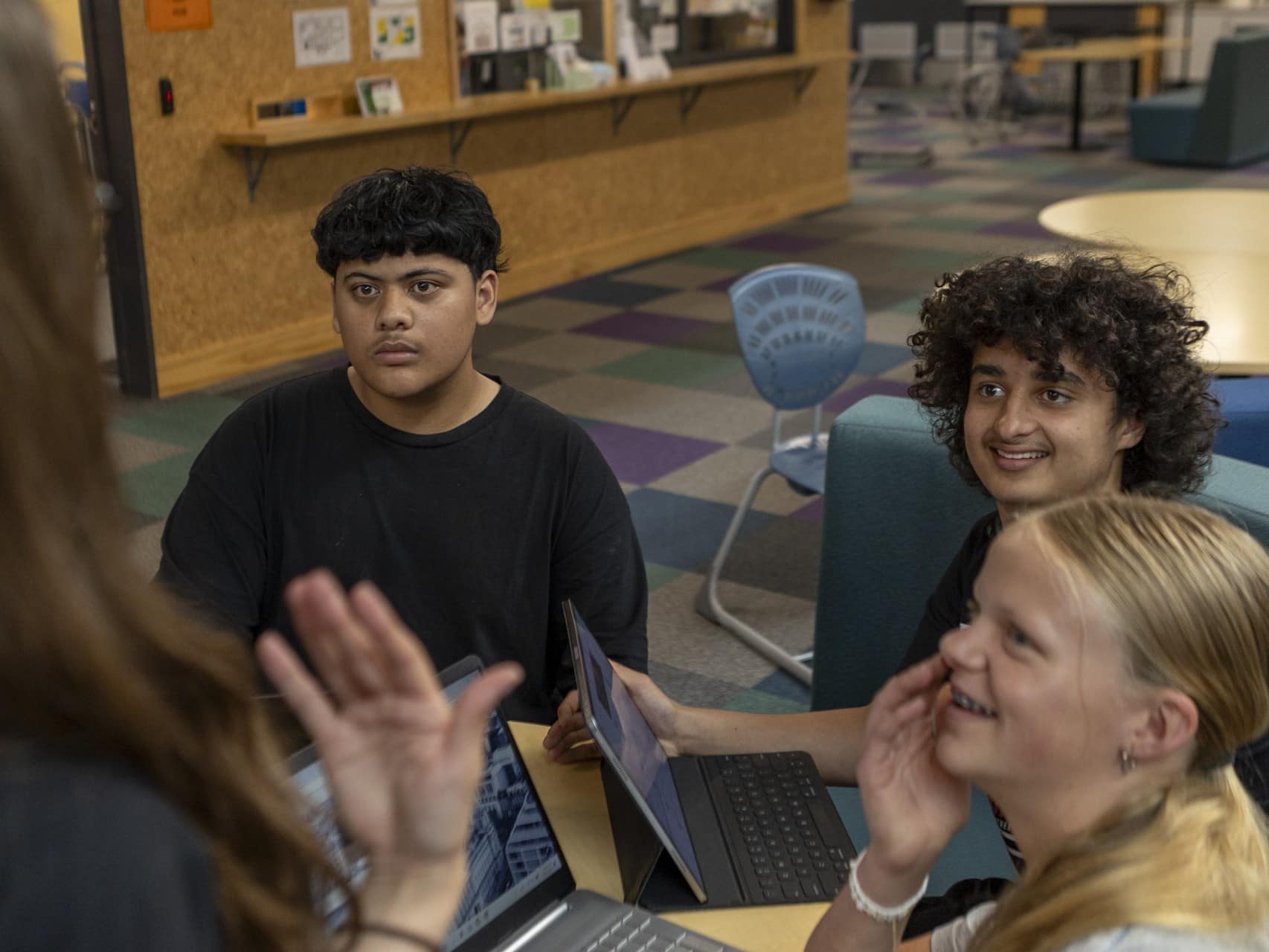 University of Auckland Students listening to a speaker