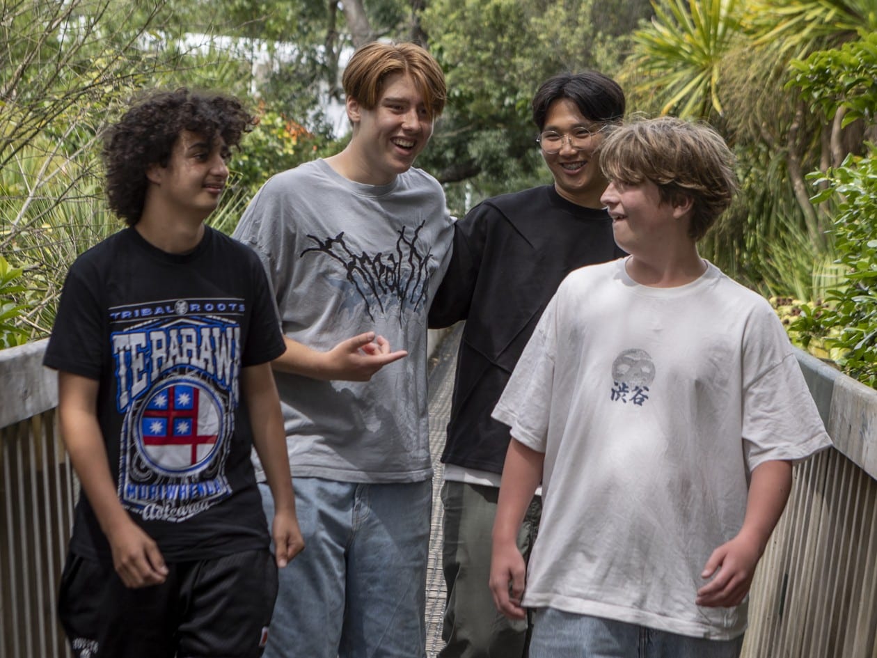 University of Auckland Students laugh together