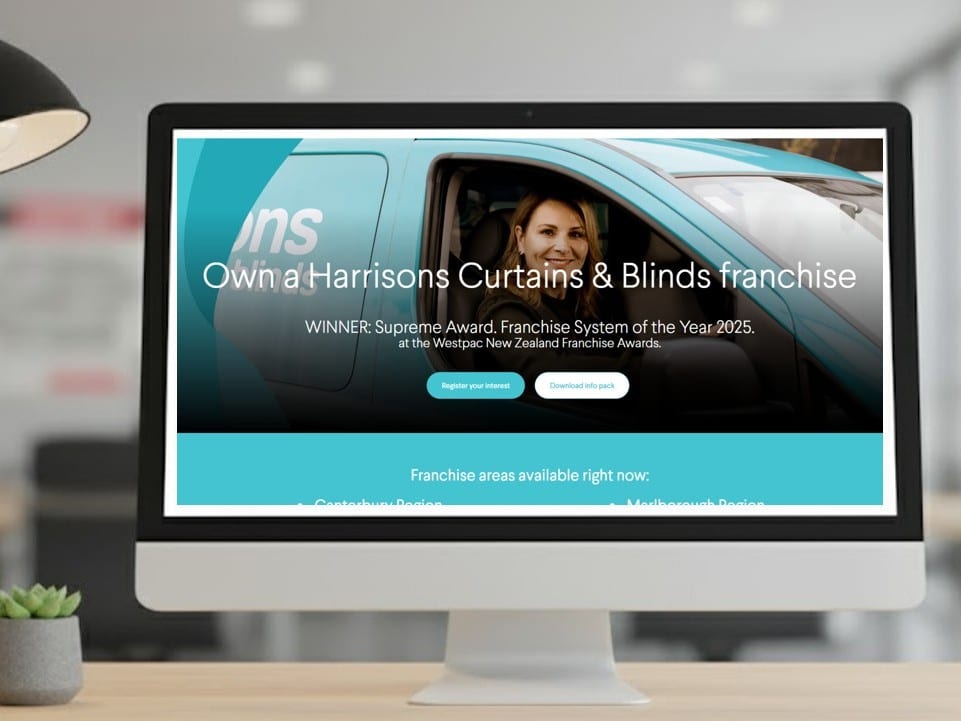 We created Harrisons Franchise Landing Pages 2
