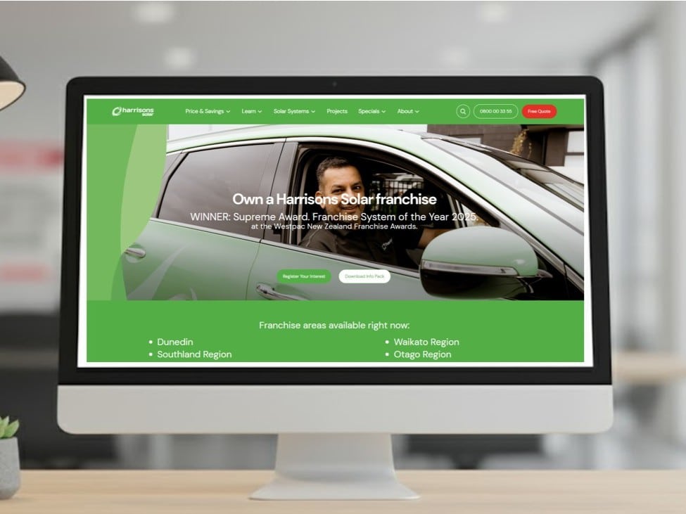 We created Harrisons Franchise Landing Pages 4