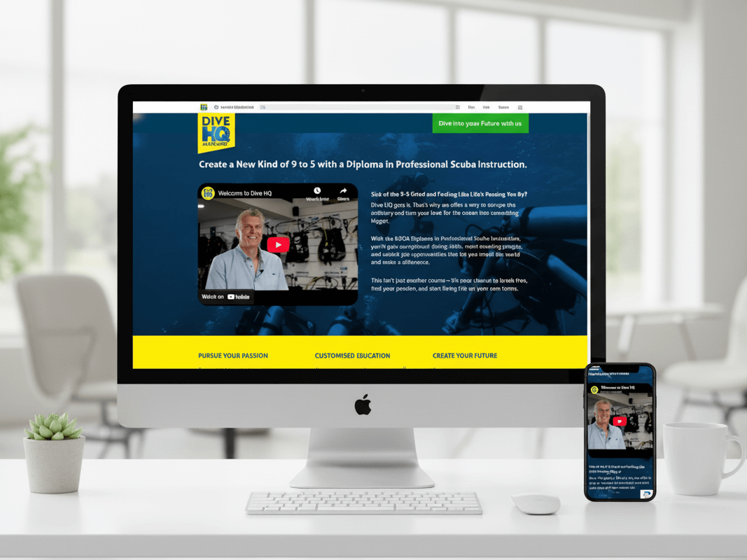 DiveHQ 3 - Website Development Client