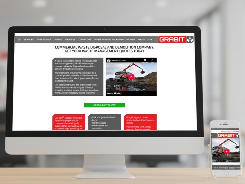 Hot Butter Website Development Client - Grabit